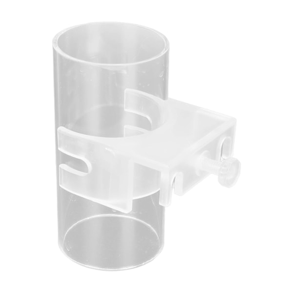 Akvarium fiskefôringsrør Transparent akryl Justerbar fiskefôring Flytende fôringskål