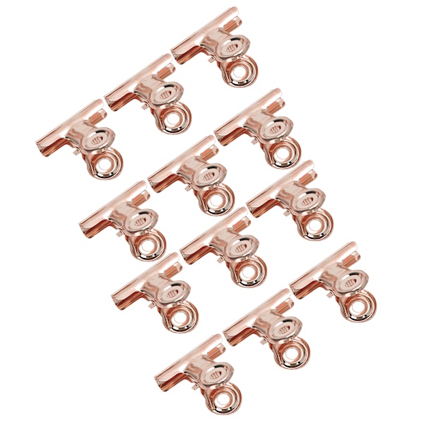 12 stk Curve C Negleforlængerklemmer Negleklemme Filklemme Neglekunst Tilbehør Rose Guld