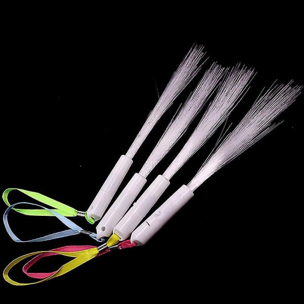 24 stykker fiberoptisk tryllestav Led White Glow Sticks