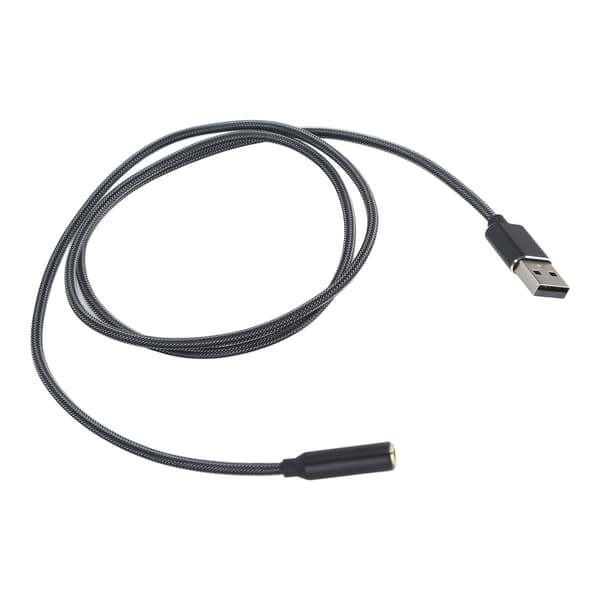 USB-lydkort USB til 3,5 mm-stik Lydadapter Eksternt stereolydkort til hovedtelefoner 4 Core