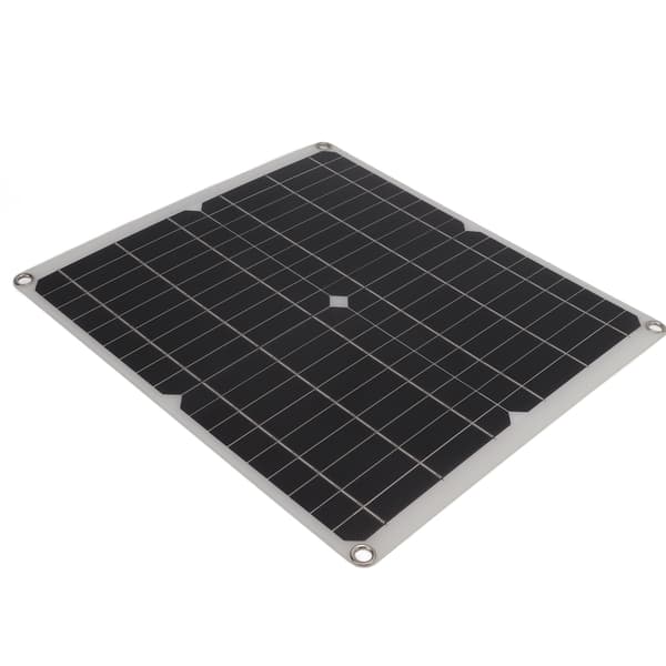 Utendørs Bærbart Solcellepanel 25W Sammenleggbart USB Monokrystallinsk Solcellepanelsett for Mobiltelefoner og Laptoper