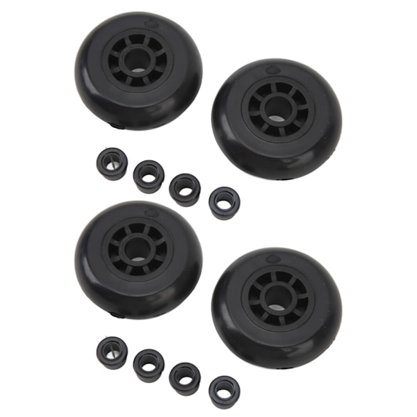 4 stk Bagagehjul Plast Lydløse Let Universal Rejsetaske Hjul Udskiftning af Hjul