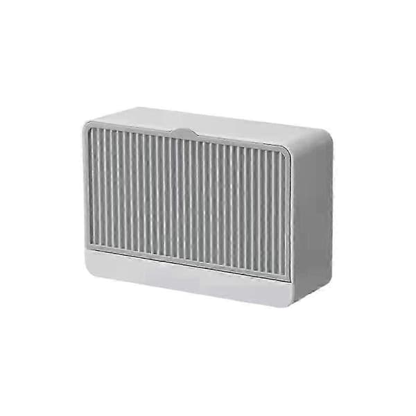 Veggmontert oppbevaringsboks for såpe som ikke stanser Gray Single grid