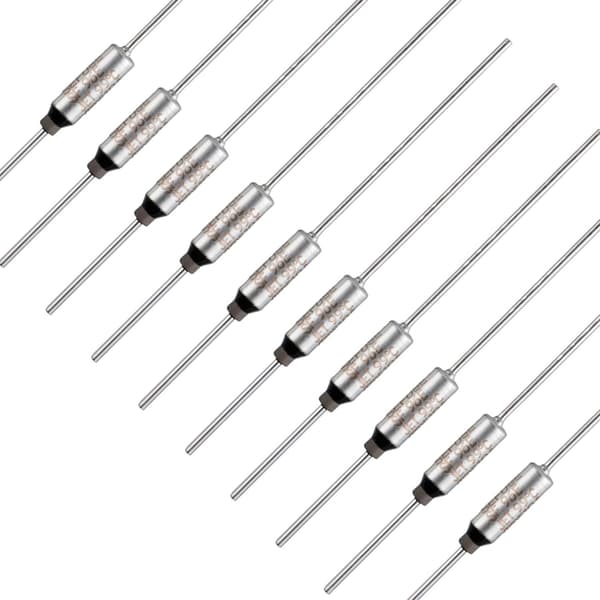 SF96E SEFUSE Termiske sikringer 10A 250V, 99°C Termiske sikringer, 10-pak