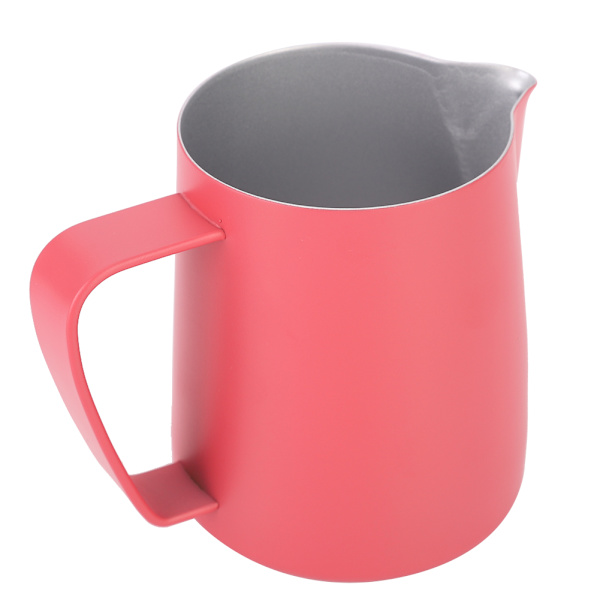 600 ml rustfritt stål Melkeskumming Kanne Latte Art for hjemmebruk i kafé Rose Red