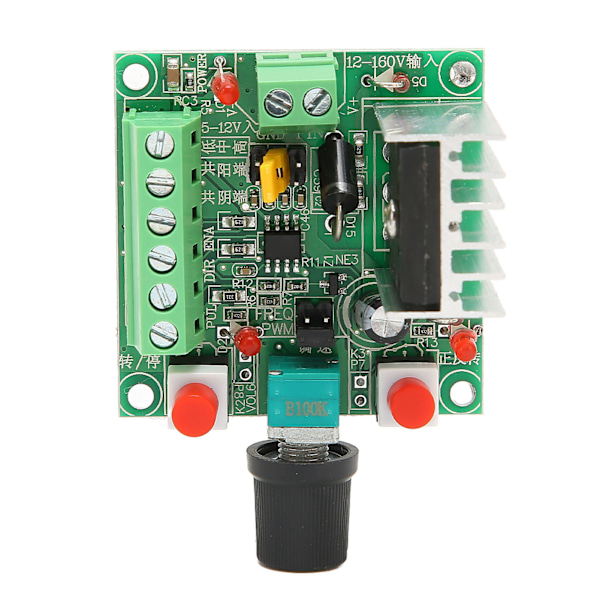 PWM Justerbar Trinmotor Controller DC 5‑12V 15‑160V 3 Frekvenser PCB Board Signal Generator Hastighedsregulator
