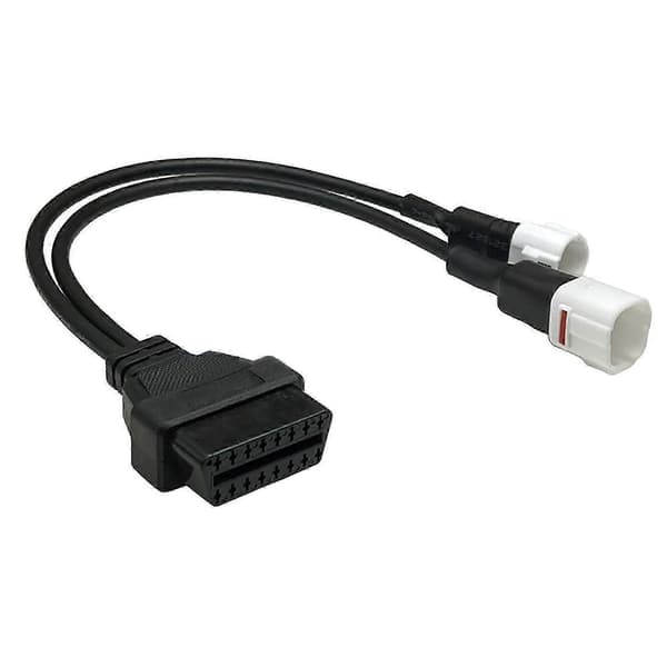 Til Yamaha 3pin + 4pin 2 i 1 til OBD2 motorcykel scannerkabel fungerer sammen med OBD Scanner Edition a 5 5