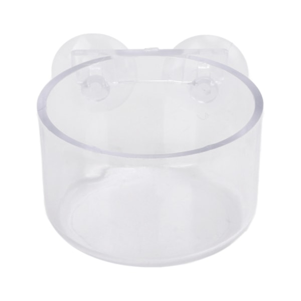 Aquarium Cone Red Worm Feeder Transparent fisktank matningskopp med sugkopp för fiskräkor