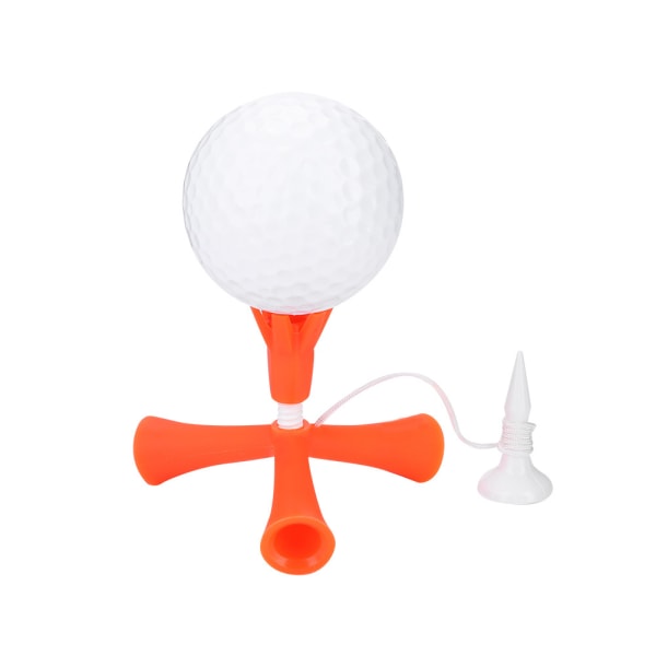 1 stk justerbar golftee i høyde, treningsutstyr, sportstilbehør (oransje)