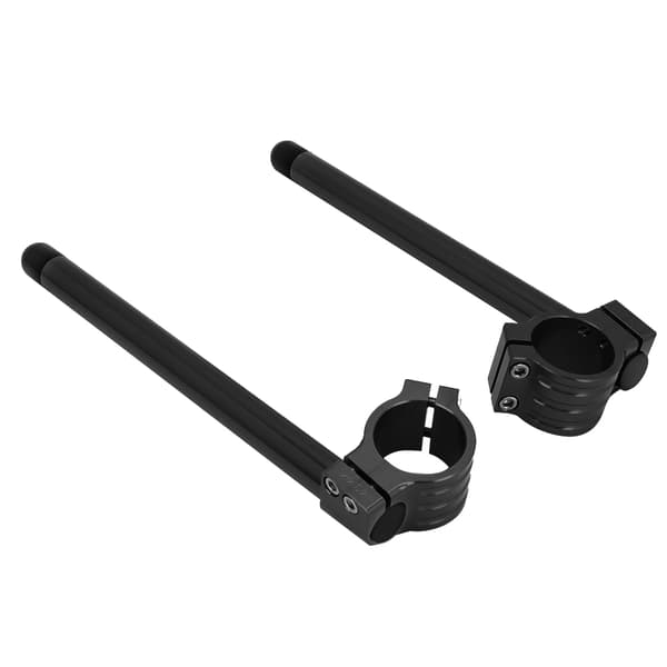 43mm Universal Motorcycle Clip On Handlebar Fork Aluminum Separate Handle Set (Black)