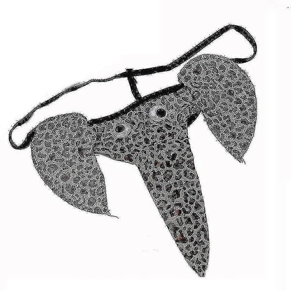 Herreklær med elefant-stringtruser, undertøy, flerfarget, valgfritt Leopard