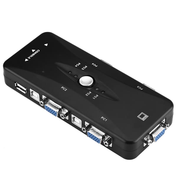 2/4 Ports VGA USB 2.0 KVM Switch Box - Videodelingsadapter