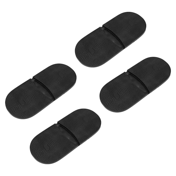 4 Par Skosula i Gummi, Mjuk Hög Elastisk Gummi Helsula för Promenader Löpning Vandring L