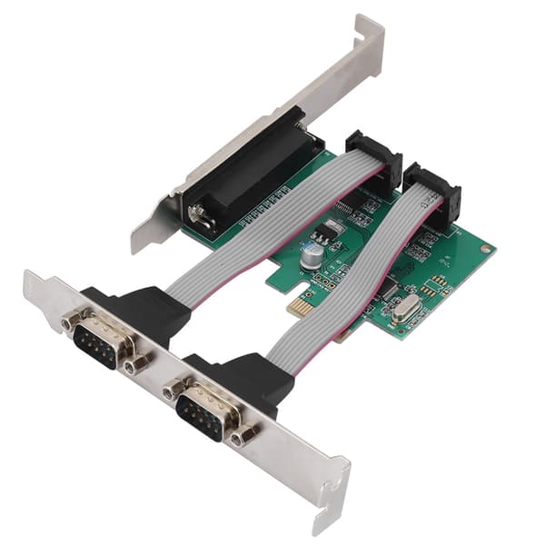 PCI-E til 2 serielle kort + 1 parallelportkort - Desktop PCI-udvidelseskort