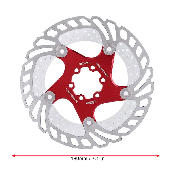Rustfrit stål cykel skivebremse kølende flydende rotor (180 mm)
