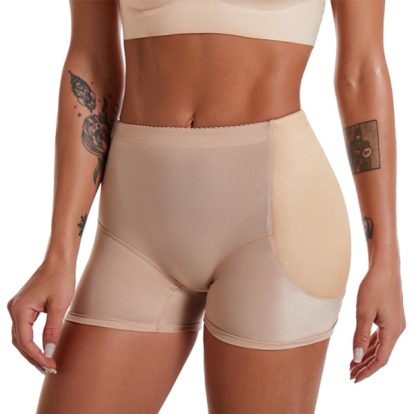 Damtrosor Push Up Vadderade trosor som andas i sidled Utsmyckning Hip Shaper Hip Up för kvinnor - Beige Svart - XS-3XL