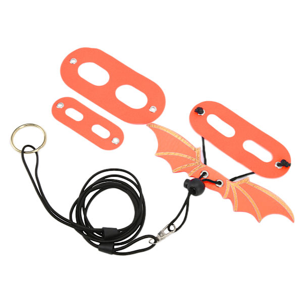 Justerbart Lizard Leash Skjeggagam Sele Mjuk for Reptiler Små Kjæledyr Orange