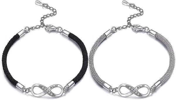 Matchende pararmbånd Kompatibel med kvinner, justerbart sett med 2