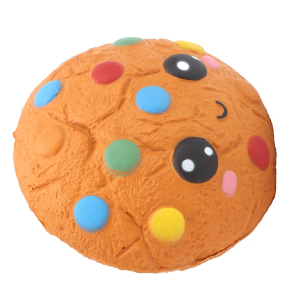 Squeeze Cake Legetøj Blød Sød Tegneserie Chokolade Cookies Langsomt Stigende Stressaflastende Legetøj Gul