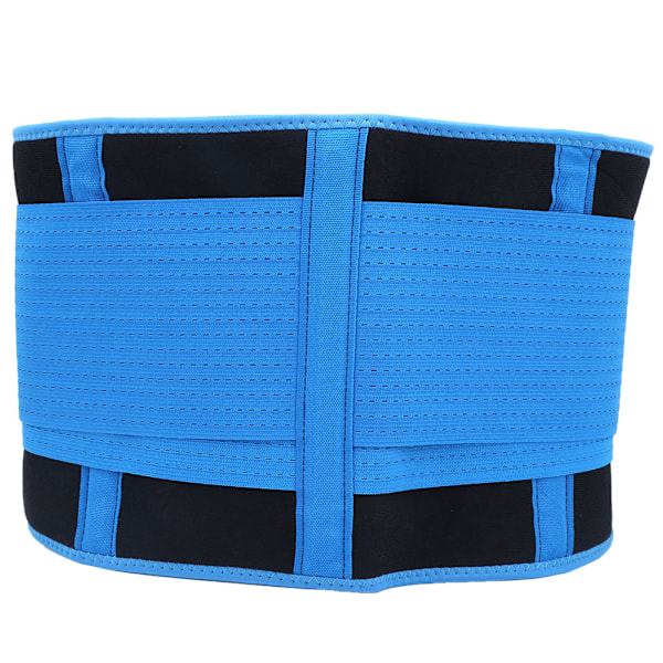 Andningsbart Mesh-stöd Träningsbälte Justerbart midjeband Fitness Midjeskydd Blå S