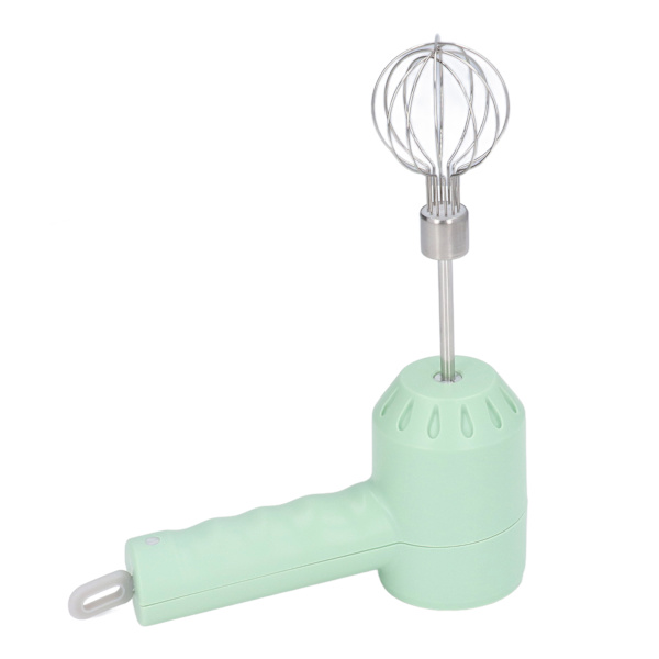 Elektrisk sladdlös handmixer liten hushållsvisp 3 hastigheter för köksbakning grön