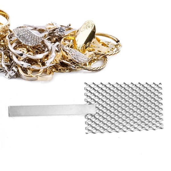 Platinized Titanium Mesh for Jewelry Making Plating Tool with Handle (Handle Mesh)