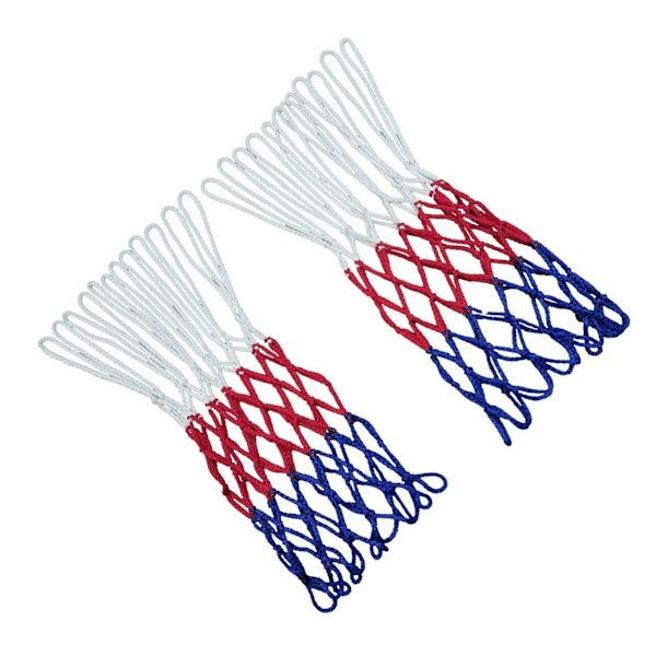 2 st Basketnätbyte Heavy Duty 12 slingor Regntätt solskydd för alla väder Vit Röd Blå
