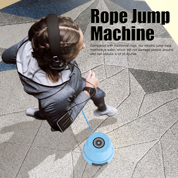 Smart Jump Machine Safety Automatisk Intelligent Count Elektrisk överhoppningsmaskin för barn himmelsblå