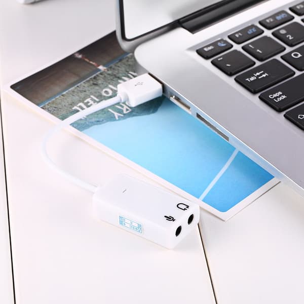 USB 2.0 Virtual 7.1 Channel Xear 3D Audio Ljudkort Adapter för XP