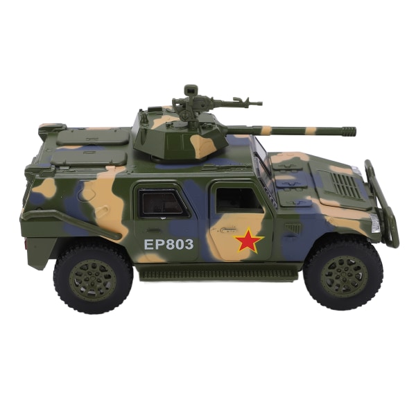 1:32 Legering Militær Legering Modellbil Lyd og Lys Tilbake Trekk Off Road Kjøretøy Modell for Barn