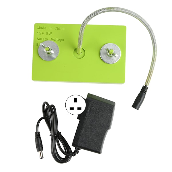 Reptil Varmepude Termostat 5W Lavspænding 12V Sikker Stabil Energibesparende Reptil Varmepude 100‑240V UK-stik