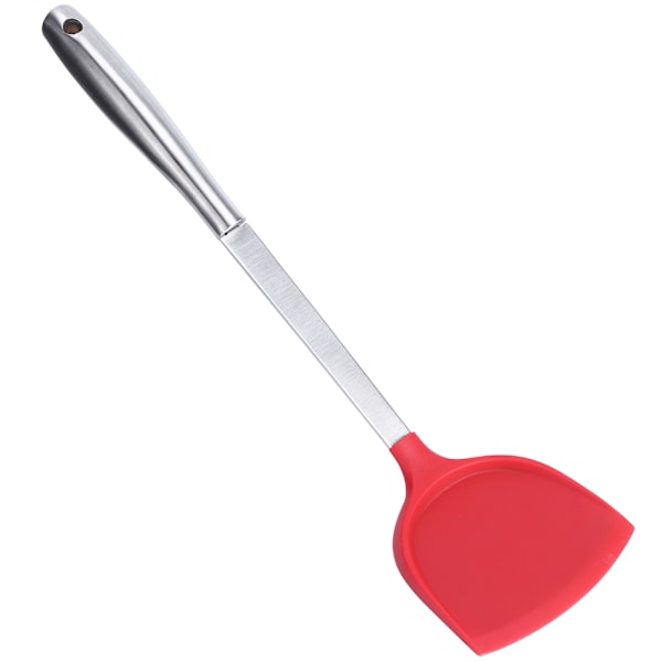 Håndtak i rustfritt stål Kinesisk spatel Non-stick spade Kjøkkenutstyr (rød)