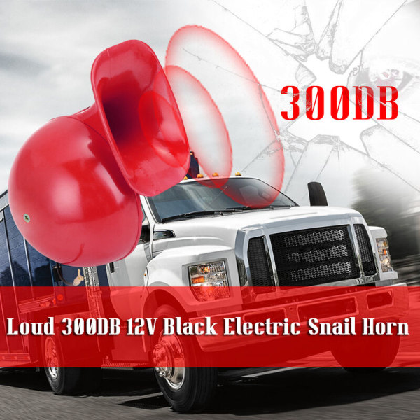 110DB 8V elektrisk snigelhorn Högt rasande ljud för bil Motorcykel Lastbil Båtkran, Modell: Army Green 37