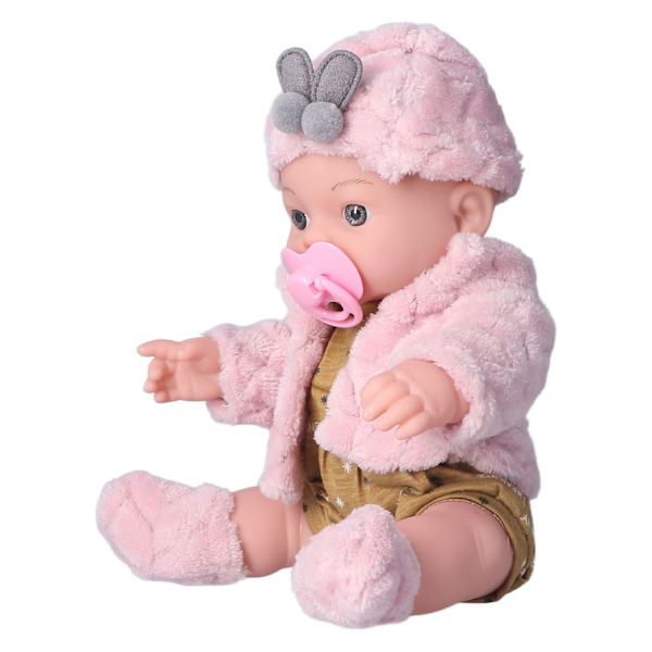 Realistisk Reborn Baby Doll Mode 12in Tvättbar vit flicka mjuk kroppsleksak för barn FödelsedagspresentQ12G-003C-026 Rosa