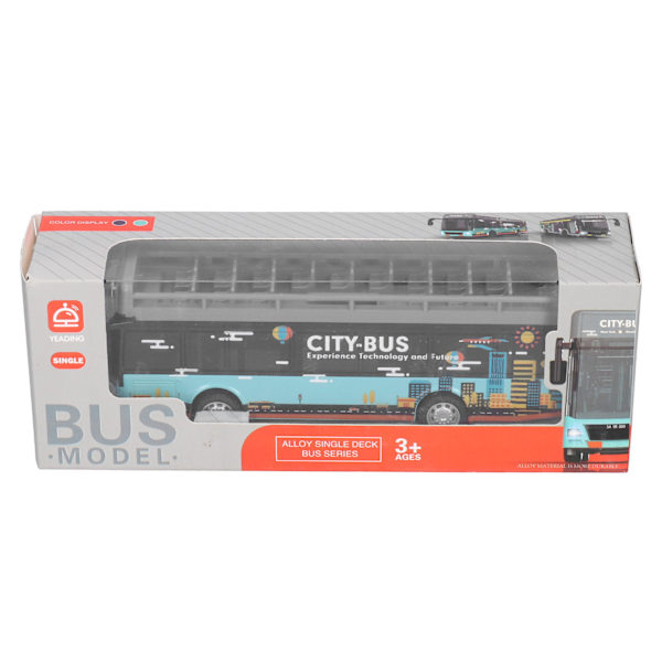 Bussimalli Vetoauto Leikkiauto Lapsille Automalli Kokoelma Leikkikoristelma (Vaaleansininen)