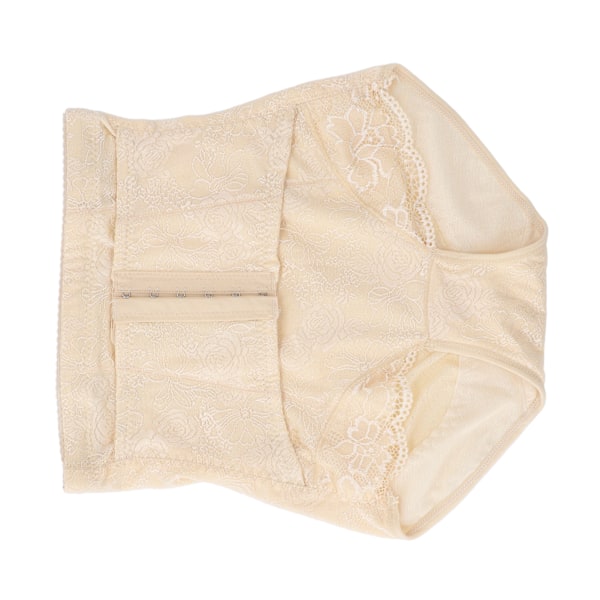 Postpartum Underkläder Mellan midja 2 lager Krok och ögon Andas C Sektion Trosa för gravida kvinnor Hudfärg 3XL