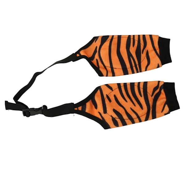 Dog Recovery Sleeves Tiger Style Mjuk Elastisk Andas Förhindra slickning Hund Framben Ärm för efteroperation Hem 3XL