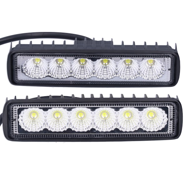 2 stk LED arbeidslys 18W IP67 Vanntett Aluminium Legering Universal Modifikasjon for Bil