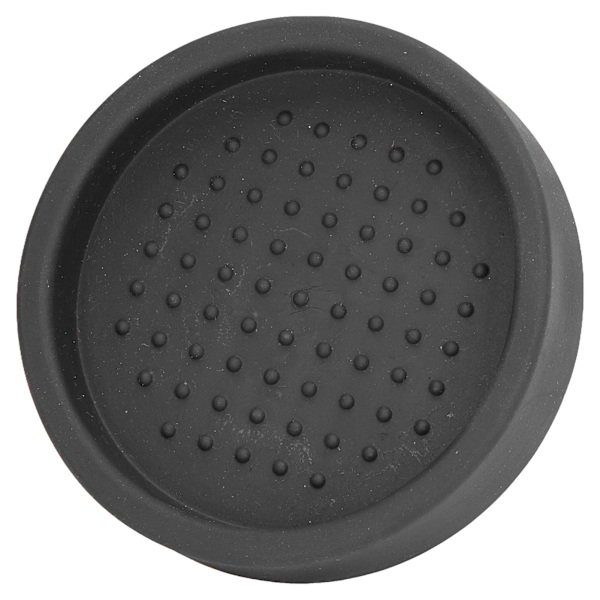 Rund Silikon Kaffe Tamper Mat Mjuk Värmebeständig Bärbar Kaffe Tamper Pad för HomeBlack