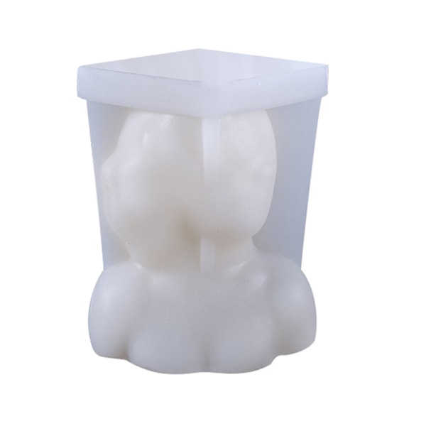 DIY Silikon Lysform 3D Silikonstøbeform Lysformning Damekropsform Silikonform