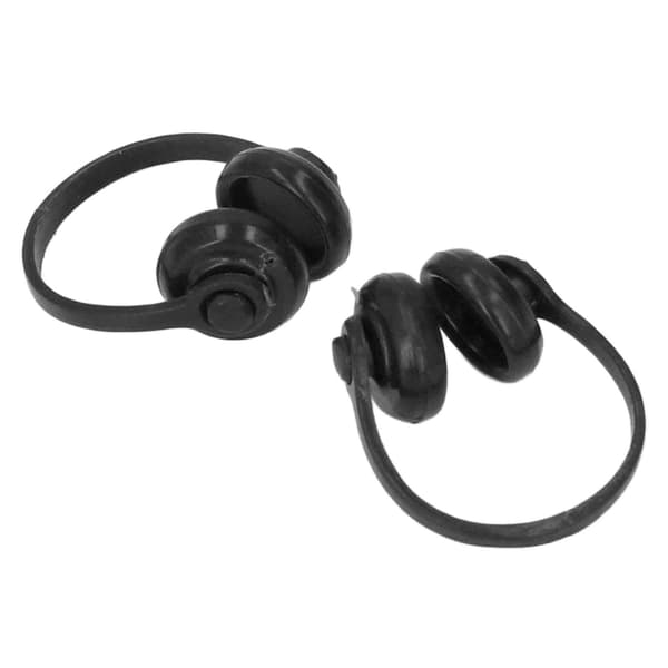 2pcs 1/12 Scale Miniature Headset Model High Simulation Lifelike Doll Headphone Decoration Black