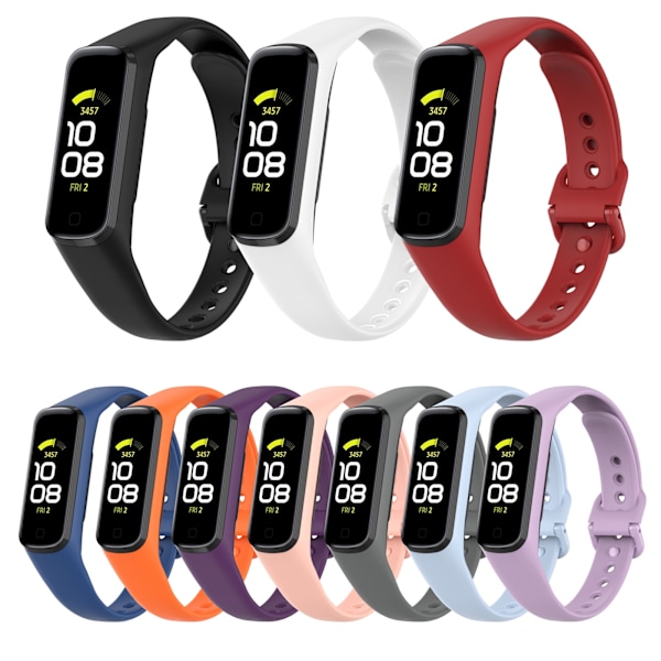 Mjuk silikonrem kompatibel för Samsung Galaxy Fit 2 R220 Sports Smart Armbandsbyte