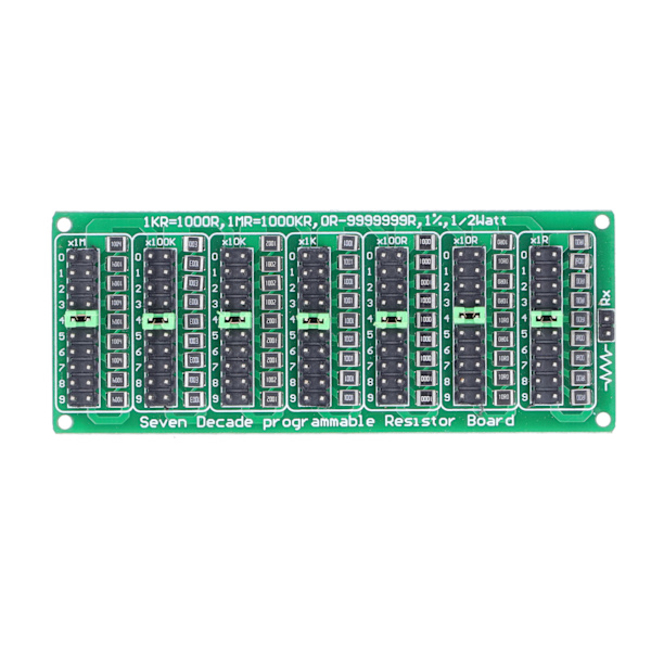 Programmable Resistor Board 1R to 9999999R 8 Sections 0.1R Low Cost Accuracy Electronic Component