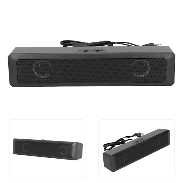 A4 Trådbunden Datorljudfält RGB Ljuseffekt Stereo Bas Högtalare Hemma Audio Högtalare