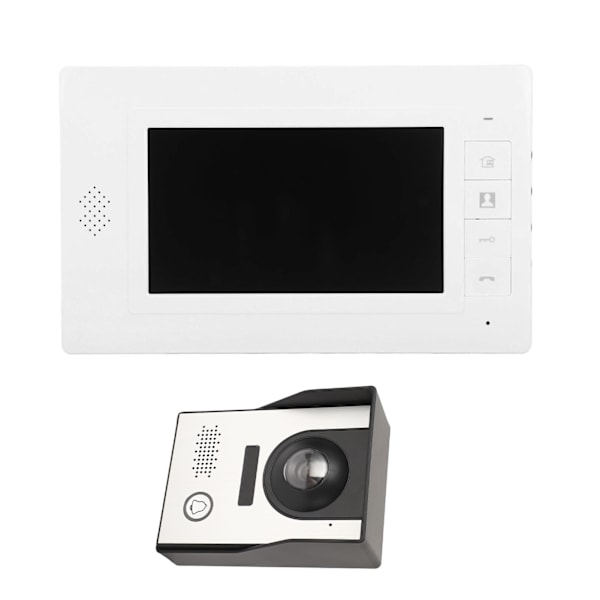 7-tums Intercom-dörrklocka för hemmabruk Handsfree Night Vision Kabelansluten videodörrklocka Intercom-system för hemmet 100‑240V US-kontakt