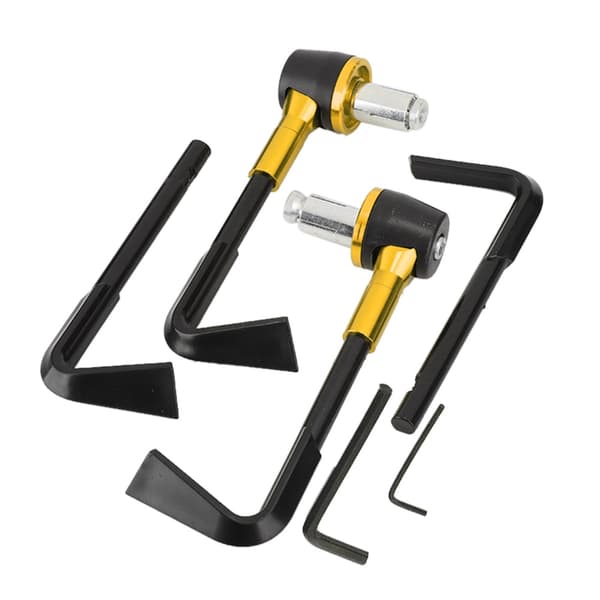 CNC Motorcycle Handlebar Guards Brake Levers Protect Guard Motorcycle Protection Handlebar (Gold)