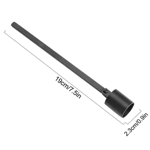 kynttilänsammutin, sydänlanka, tarvikkeet (musta)