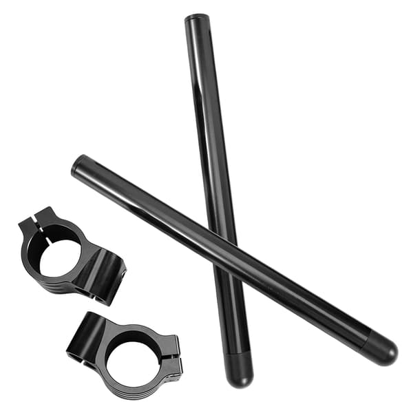 43mm Universal Motorcycle Clip On Handlebar Fork Aluminum Separate Handle Set (Black)