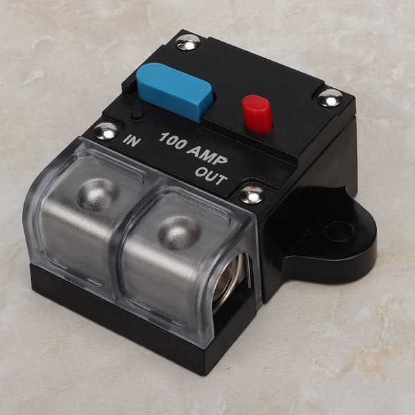 80A 300A Car Resettable Circuit Breaker Self-Reset Fuse Manual Reset Button (100A)