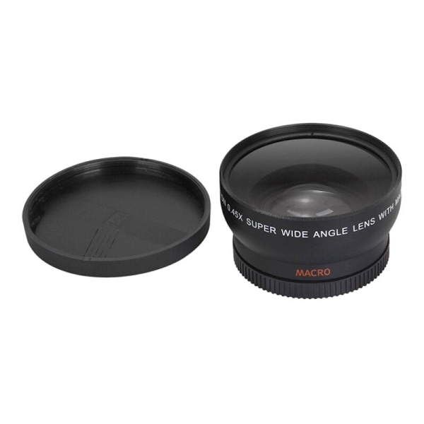 58MM 0,45x HD vidvinkelobjektiv med erstatning for makroobjektiv til Canon Nikon Sony Pentax 58MM kamera